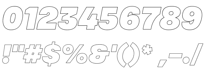 MADESoulmazeOutline-Italic Font OTHER CHARS