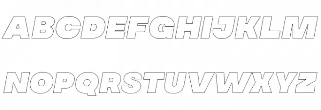 MADESoulmazeOutline-Italic Font Litere mari