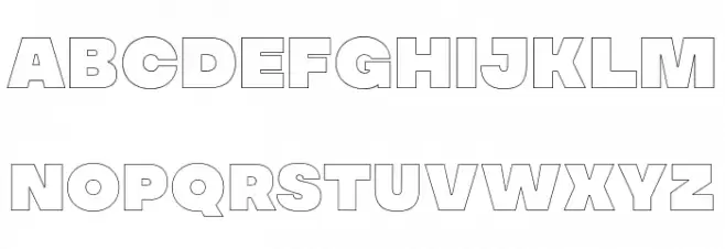MADESoulmazeOutline Schriftart Groß