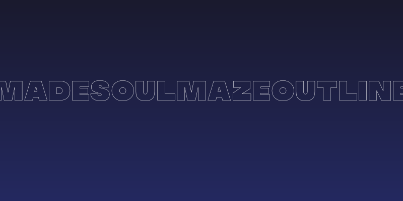 MADESoulmazeOutline Social Header