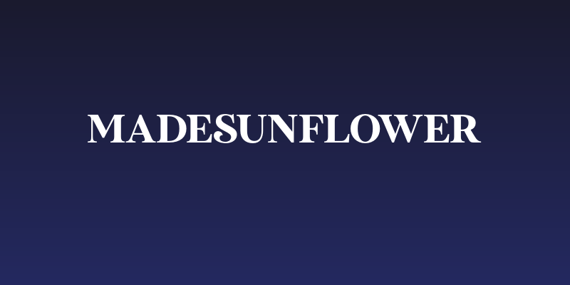 MADESunflower Social Header