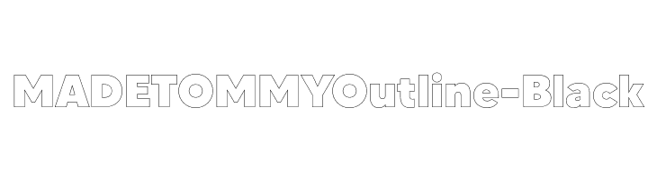 MADETOMMYOutline-Black  Fuentes Gratis Descargar