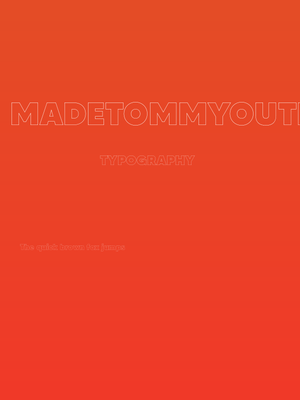 MADETOMMYOutline-Black Poster