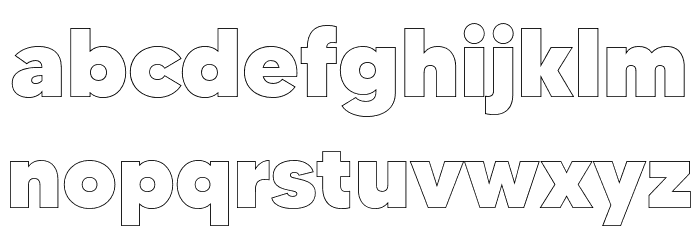 MADETOMMYOutline-Black Font LOWERCASE