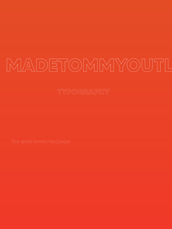 MADETOMMYOutline-Bold Poster