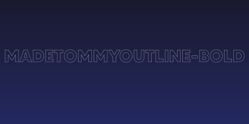 MADETOMMYOutline-Bold Social Header