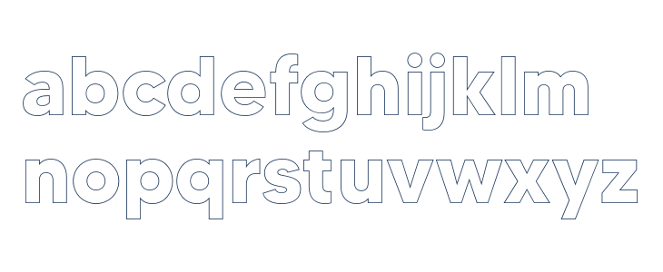 MADETOMMYOutline-Bold Lowercase