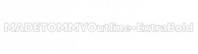 MADETOMMYOutline-ExtraBold  les polices de caractères gratuit tlcharger