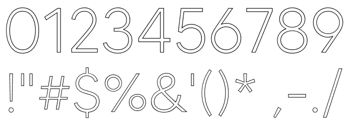 MADETOMMYOutline-Light Font OTHER CHARS