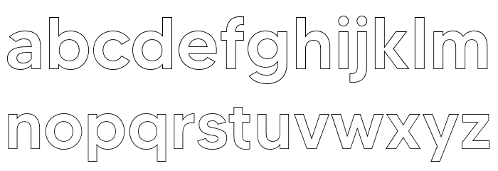 MADETOMMYOutline-Medium Font LOWERCASE