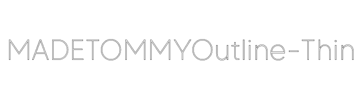 MADETOMMYOutline-Thin  font caratteri gratis