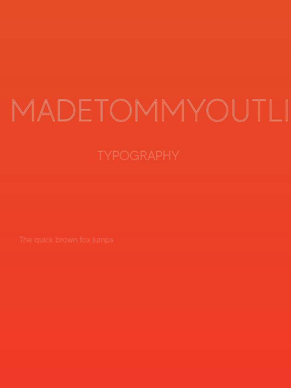 MADETOMMYOutline-Thin Poster