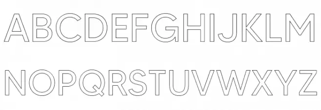 MADETOMMYOutline Шрифта ВЕРХНИЙ