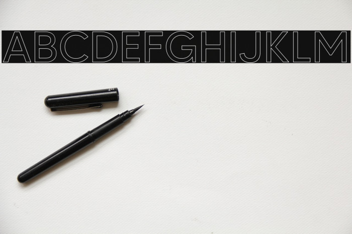 MADETOMMYOutline Font examples
