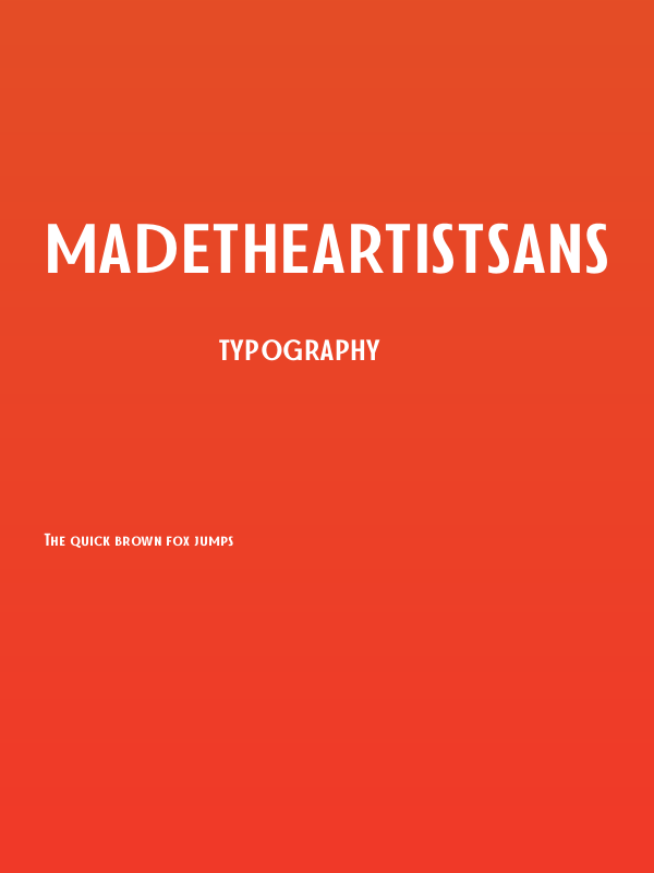 MADETheArtistSans Poster