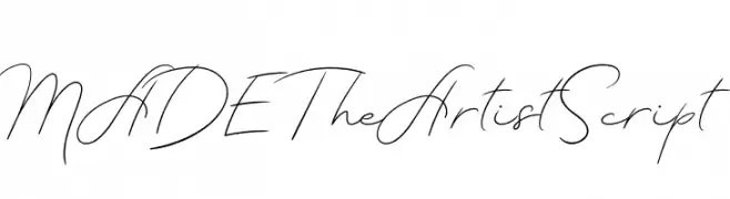MADETheArtistScript  Fuentes Gratis Descargar