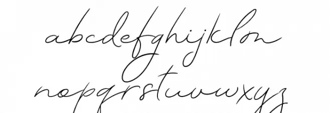 MADETheArtistScript Caratteri MINUSCOLO