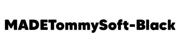 MADETommySoft-Black  Free Fonts Download