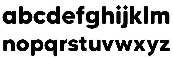MADETommySoft-Bold Font LOWERCASE