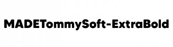 MADETommySoft-ExtraBold  les polices de caractères gratuit tlcharger