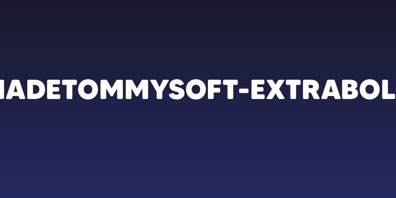 MADETommySoft-ExtraBold Social Header