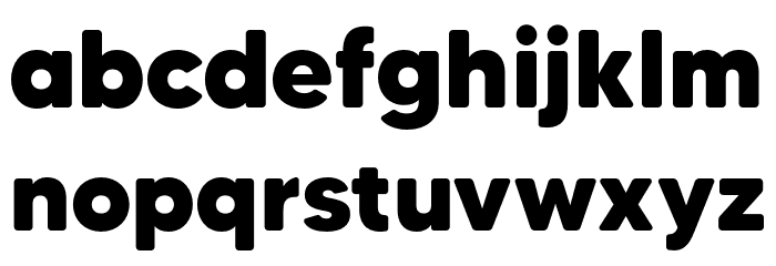 MADETommySoft-ExtraBold Font LOWERCASE