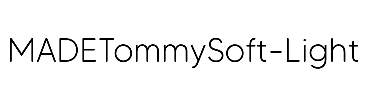 MADETommySoft-Light  Free Fonts Download