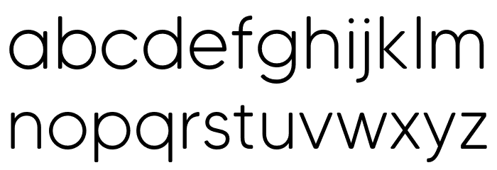 MADETommySoft-Light Font LOWERCASE