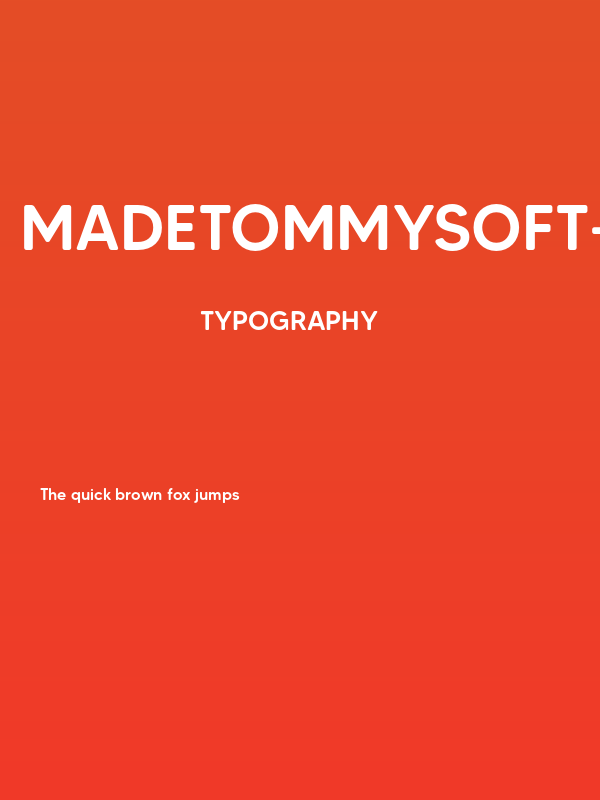 MADETommySoft-Medium Poster