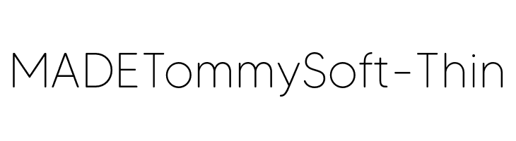 MADETommySoft-Thin  لخطوط تنزيل