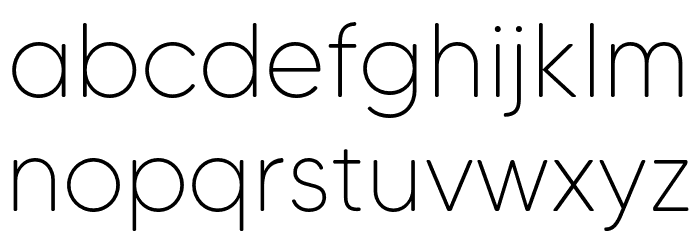MADETommySoft-Thin Font LOWERCASE