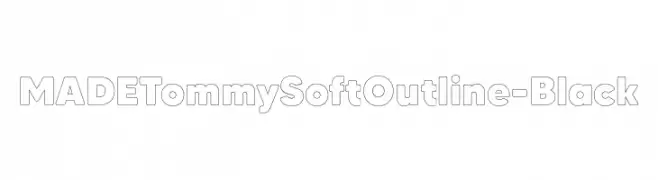 MADETommySoftOutline-Black  font caratteri gratis