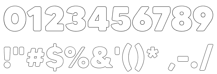 MADETommySoftOutline-Black Font OTHER CHARS