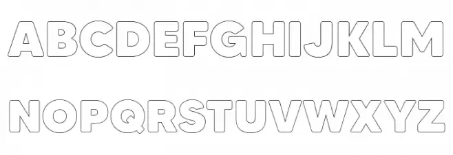 MADETommySoftOutline-Black Schriftart Groß