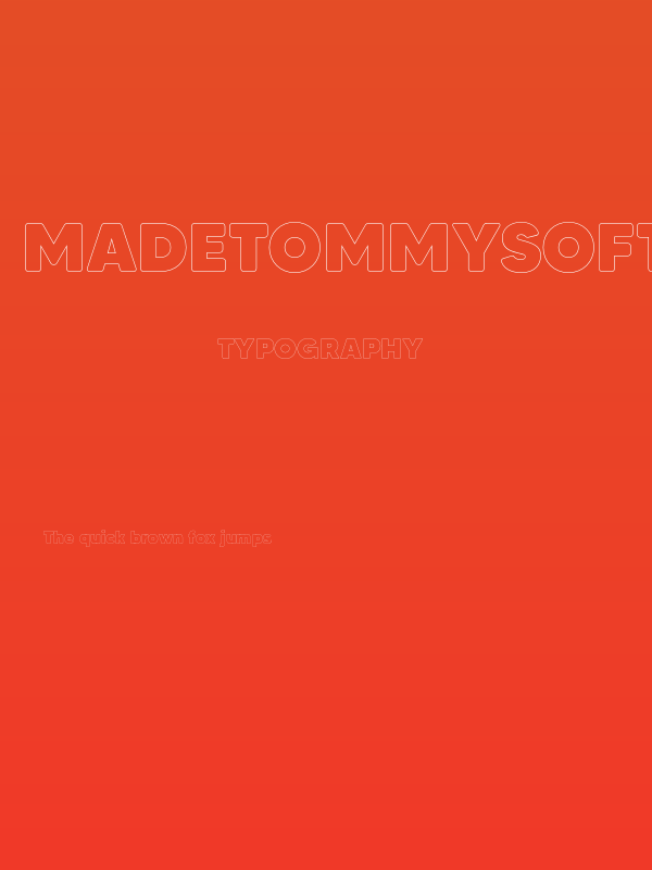 MADETommySoftOutline-Black Poster