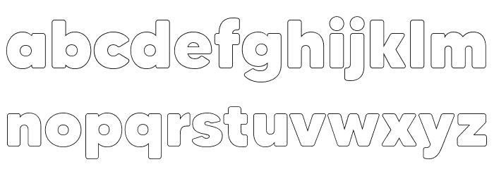 MADETommySoftOutline-Black Font LOWERCASE