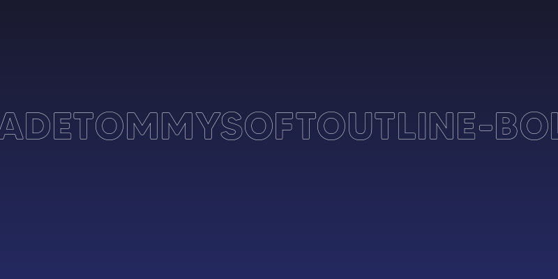 MADETommySoftOutline-Bold Social Header
