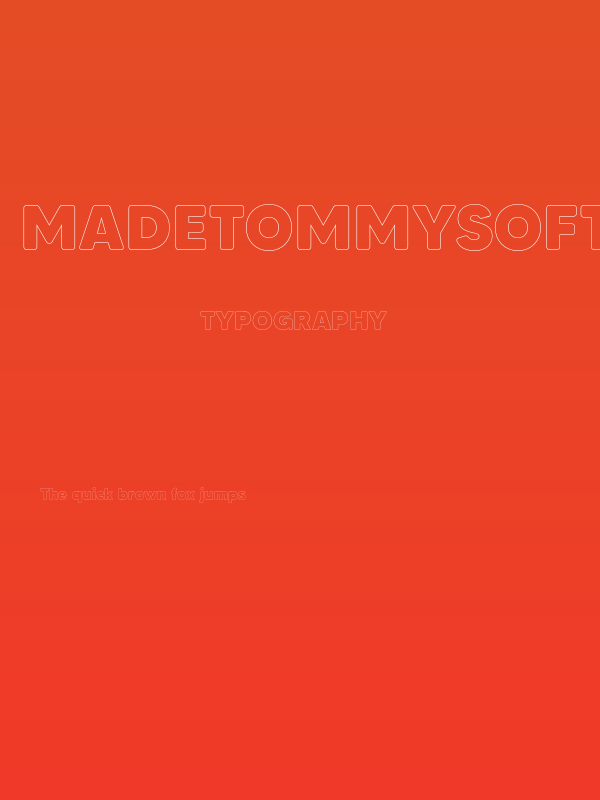 MADETommySoftOutline-ExtraBold Poster