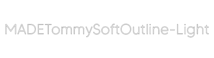 MADETommySoftOutline-Light  font caratteri gratis