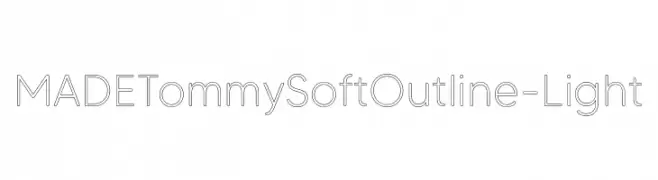 MADETommySoftOutline-Light  font caratteri gratis