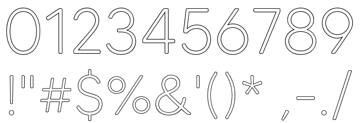 MADETommySoftOutline-Light Font OTHER CHARS
