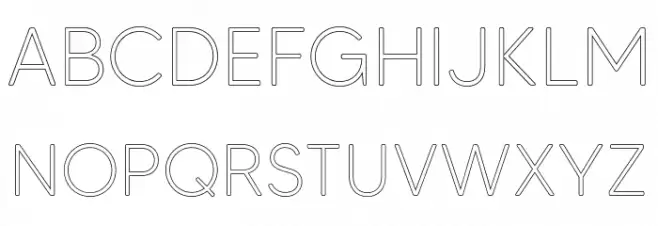 MADETommySoftOutline-Light Шрифта ВЕРХНИЙ