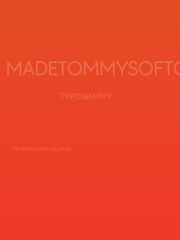 MADETommySoftOutline-Light Poster