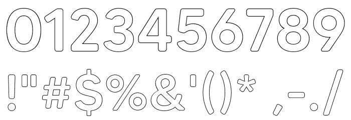 MADETommySoftOutline-Medium Font OTHER CHARS