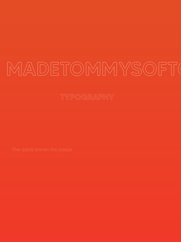 MADETommySoftOutline-Medium Poster