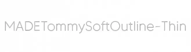 MADETommySoftOutline-Thin  font caratteri gratis