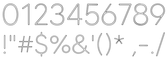 MADETommySoftOutline-Thin Font OTHER CHARS
