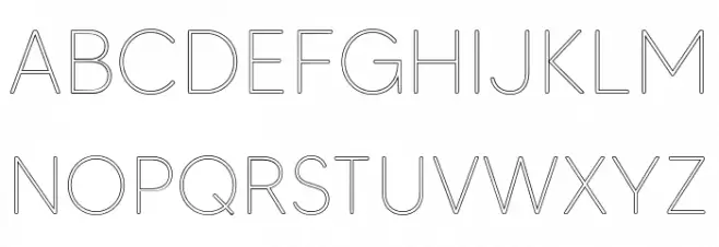 MADETommySoftOutline-Thin Шрифта ВЕРХНИЙ