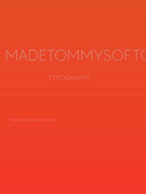 MADETommySoftOutline-Thin Poster