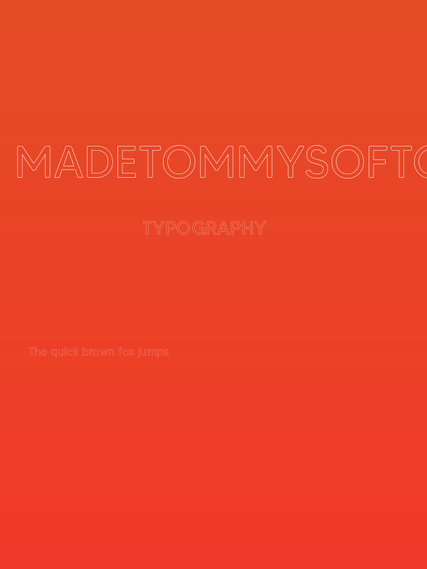 MADETommySoftOutline Poster